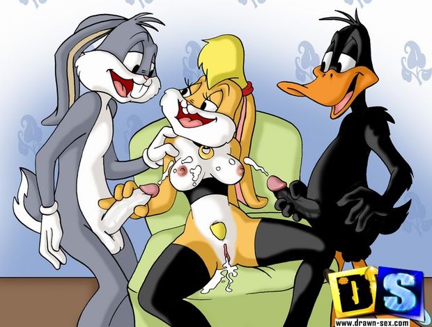 Duffy duck, Bugs and lola Bunny