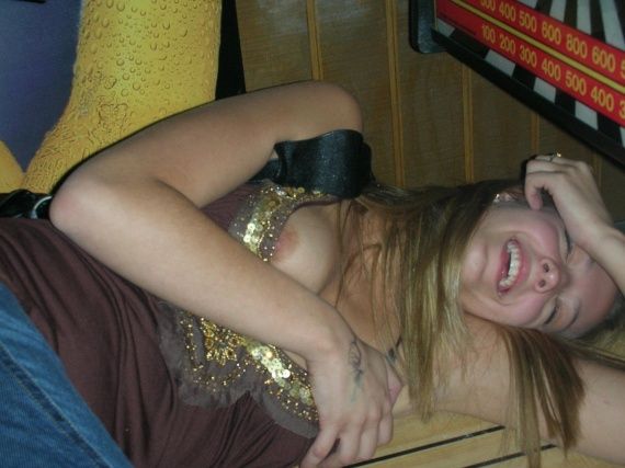 drunk boob slip