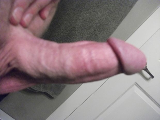 A dick. O.K. It's my dick. Average length (6 1\2"), fairly thick, circumcised, slightly upcurved. Nothing special, but it gets the job done.