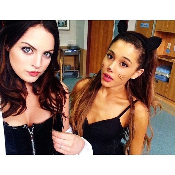 Ariana Grande and Elizabeth Gillies