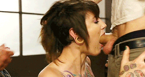Shorts makeout double blowjob emo