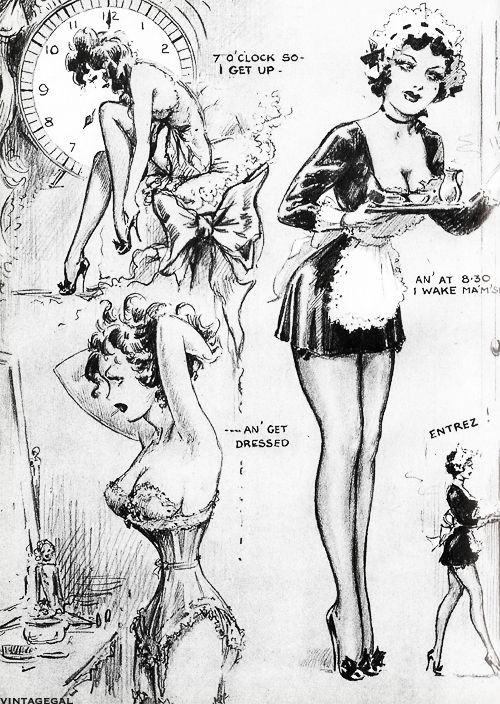 John Willie : Diary of a French Maid c. 1948-1950