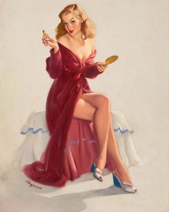 Valentine kisses - Gil Elvgren