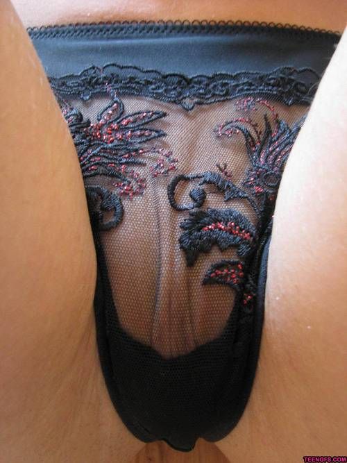 Pretty see through lace panty