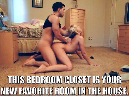 Watch your wife from the closet cuckold!