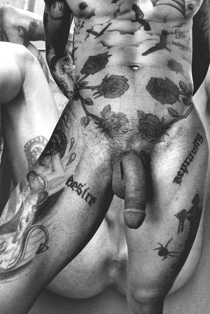 Tattoo gay mounth retro