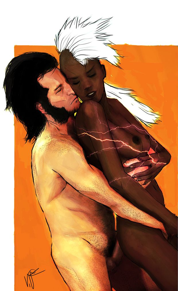 wolverine & storm . . . could've made him more muscular.