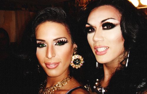 Carmen Carrera & Manila Luzon via fuckyeahdragrace at tumblr