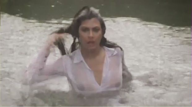 Best Ever Bollywood Exposure, Best of Kimi Katkar, Boobs / Cleavage, Bouncing Boobs, Kimi Katkar, Nip pokies, Nipple, Oops, Tarzan, Wet 'n W