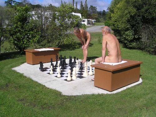 nude chess players