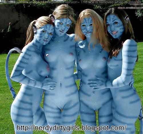 4 Sexy Naked Na'vi Girls