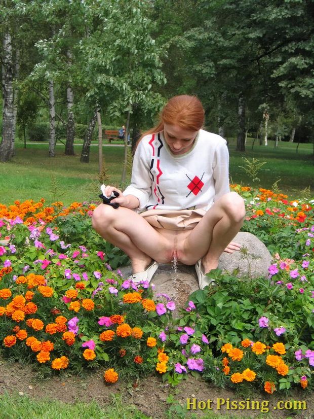 watering the flowers