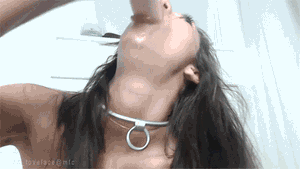 Deepthroat bondage long hair shorts