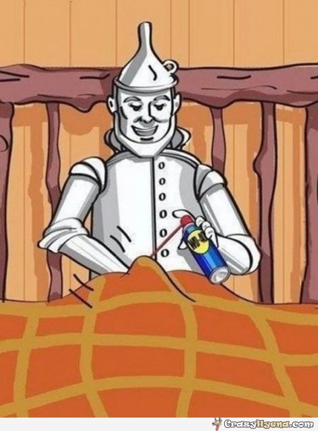 Tin man jerking off