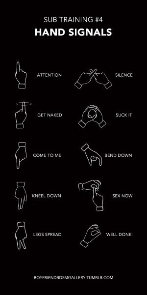 Hand signals