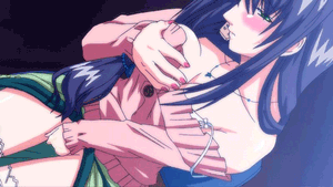 Anime lesbian gif
