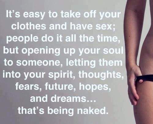 Being naked