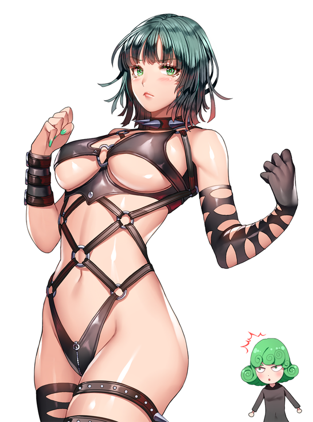 fubuki, kaijin hime do-s, and tatsumaki (one-punch man) drawn by ganik (pisshine)