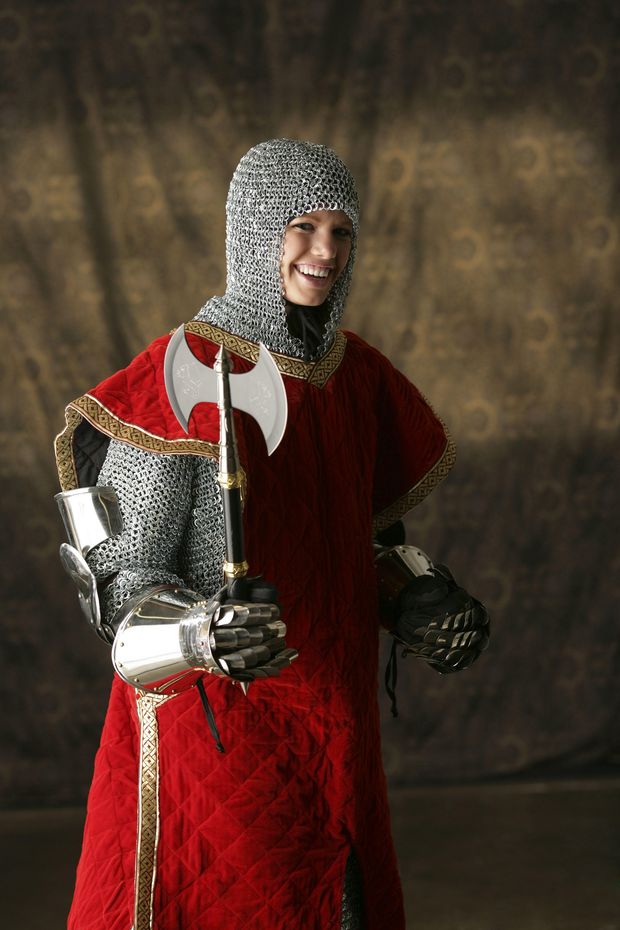 Medieval knight with axe