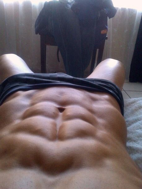 Look at those AMAZING abs!