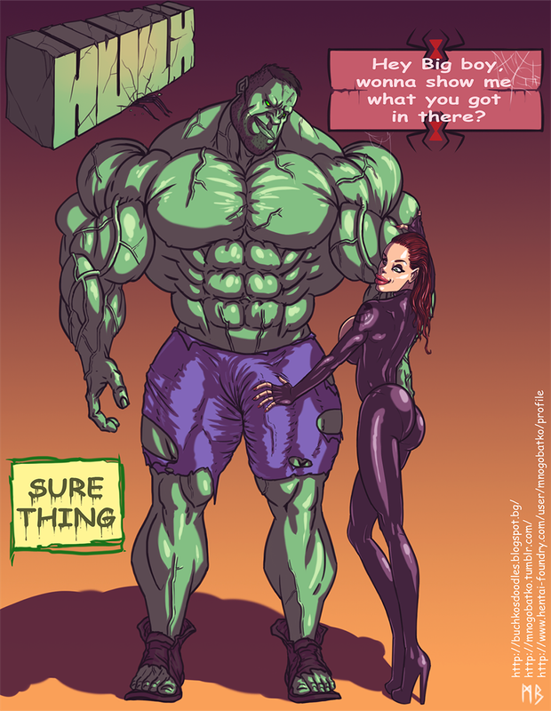 Mnogobatko Hulk vs Black Widow