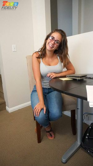 Office boobs jealous glasses