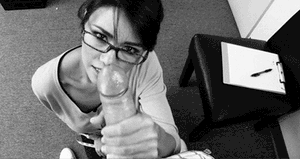 Titfuck raunchybastards handjob office