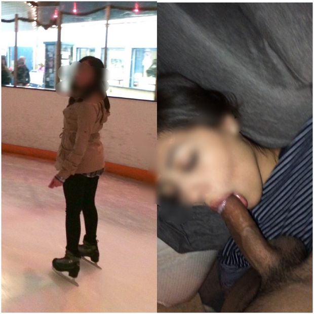 After ice skating