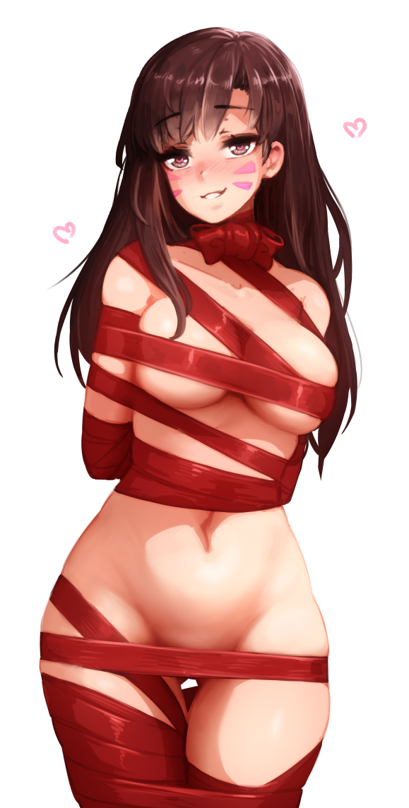 DVa Christmas Ribbon - Overwatch Hentai Pics