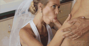 Shaved maid shower deepthroat