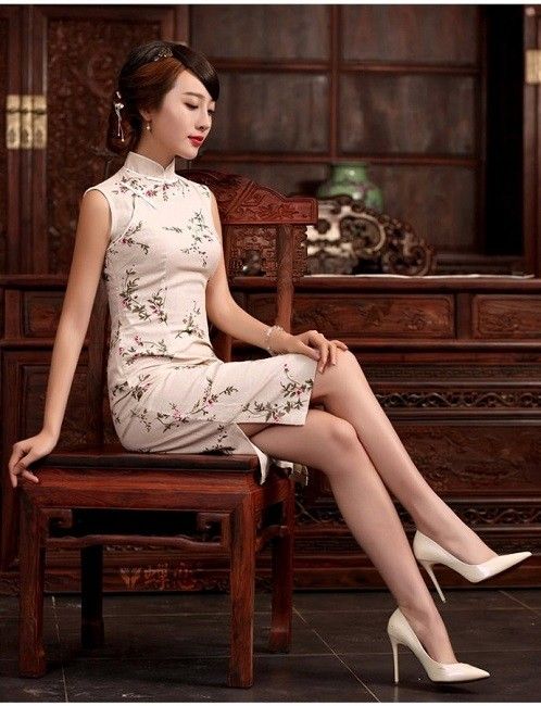 White Qipao