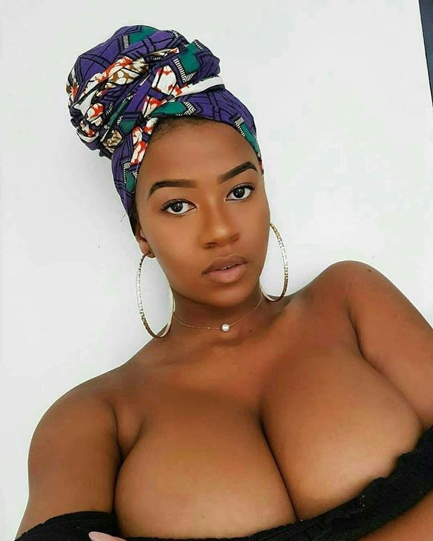 black teen with a nice rack