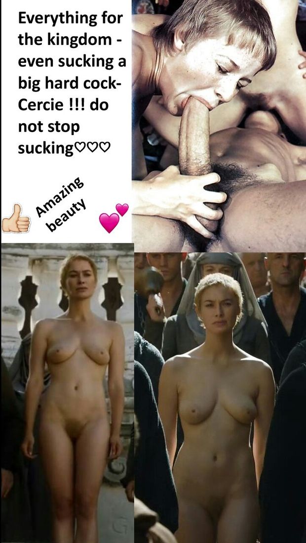 Is this Cersei Lannister (Game of Thrones)? Cersei will suck a lot of cocks - slaves, servants, noble - be sure