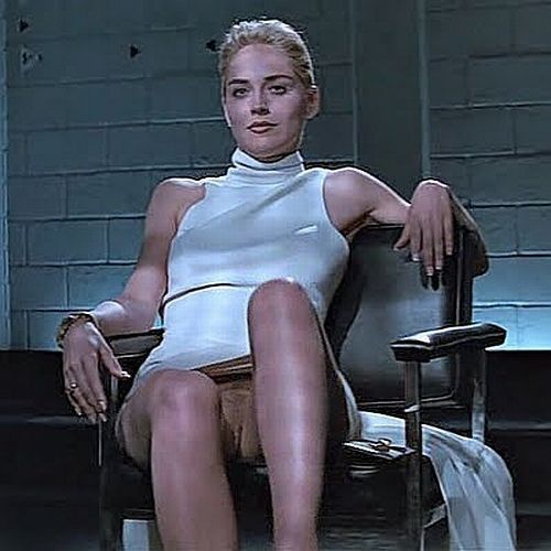 The nice shaved cunt of Sharon Stone ♡♡♡☆☆☆