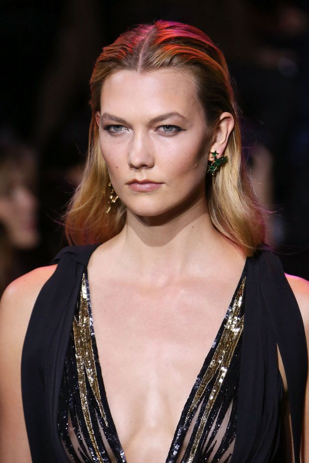 Karlie Kloss Nipple Peek on the Fashion Runway