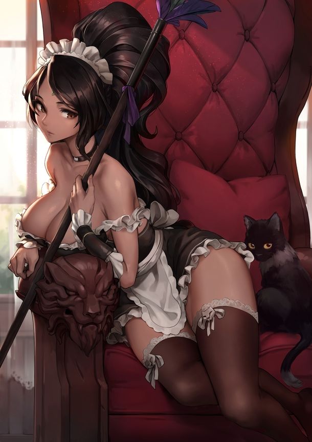 French Maid Nidalee Mshentai