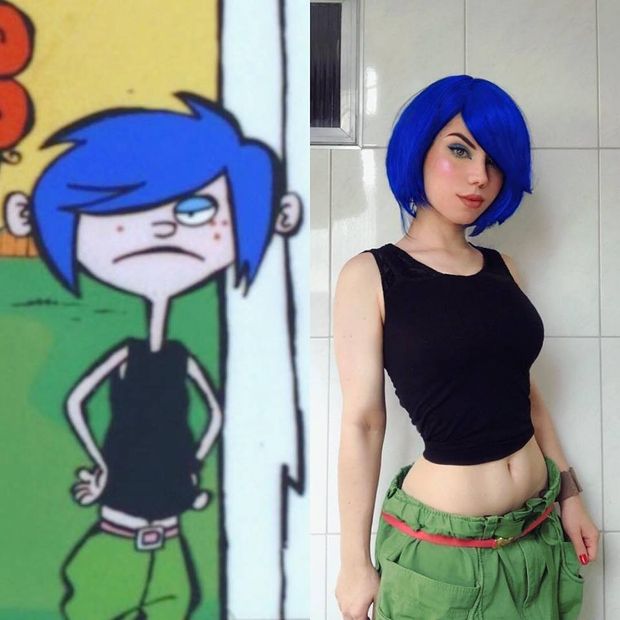 Maria Fernanda as Ed Edd & Eddy character cosplay