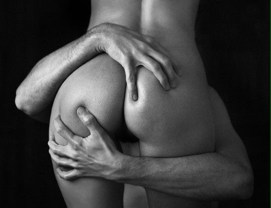 Sensuous butt hug