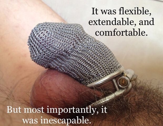 chastity cage captions