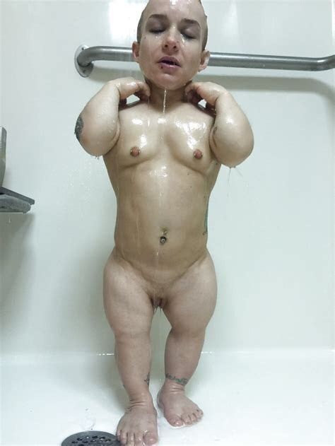 Midget in shower