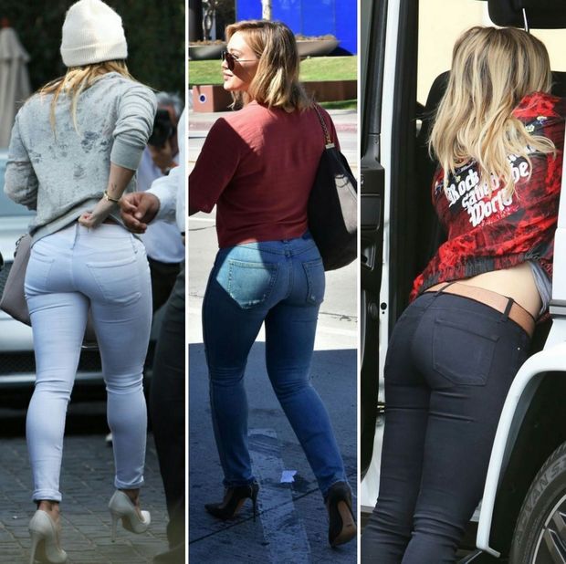 Hilary Duff ass in jeans photo collage