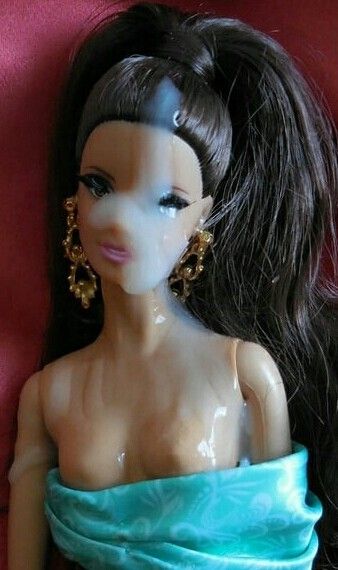 Cum on Barbie doll