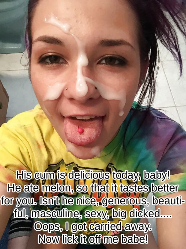 Cum Eating Clean Up Cuckold Caption 4cucks