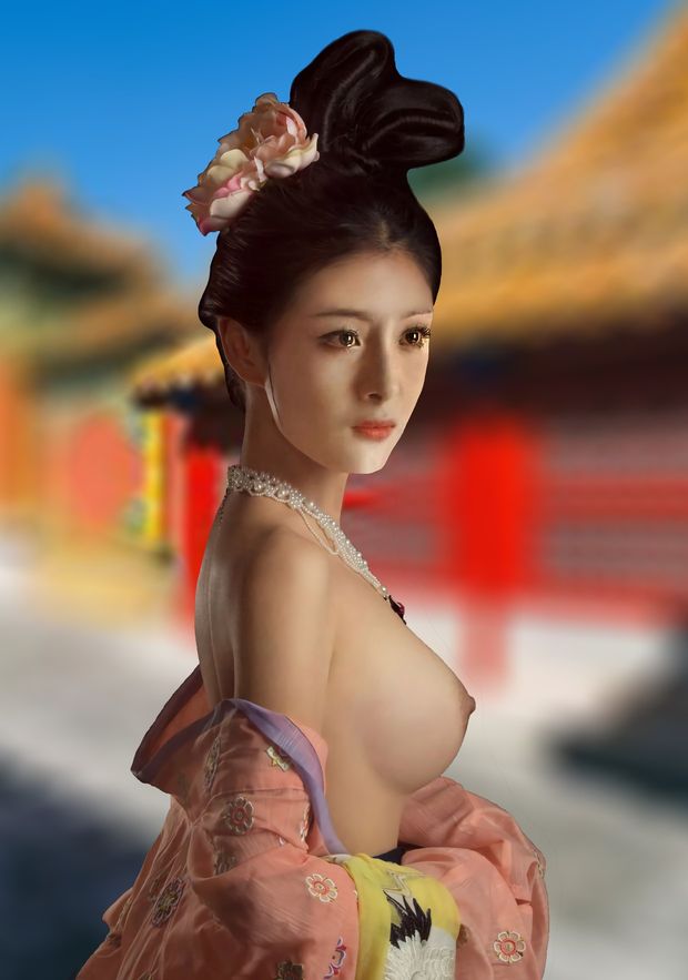 Yangmi With The Traditional Clothing Of The Han Messibaca