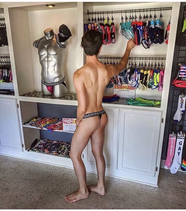 Hot ass guy in thong