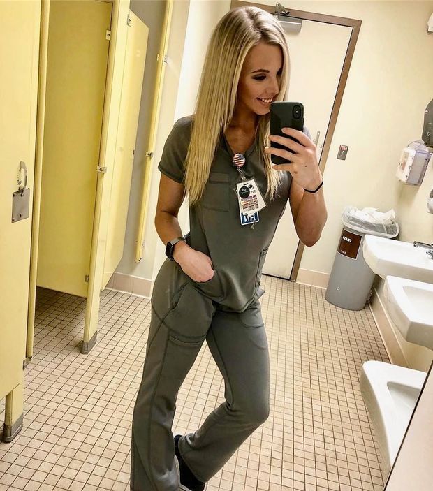 Hot blonde nurse