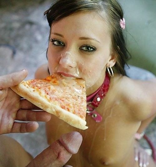 sexy eyes for some cum pizza