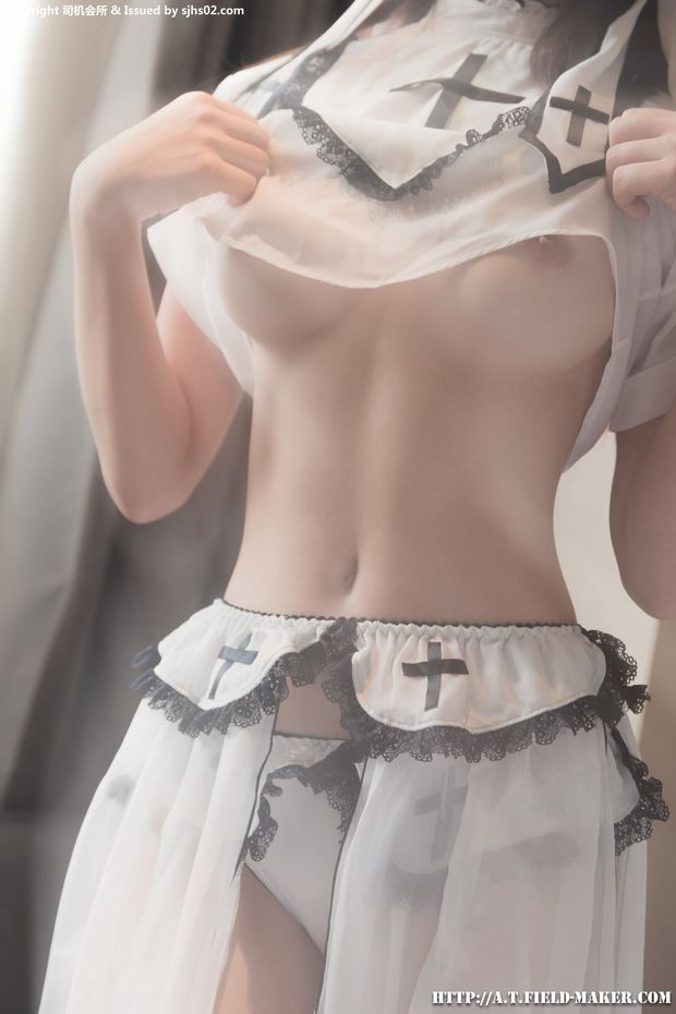 Asian model ATFMaker Nun cosplay