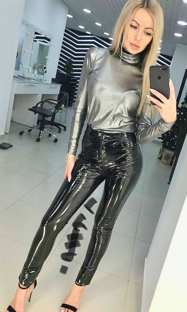 shiny pants