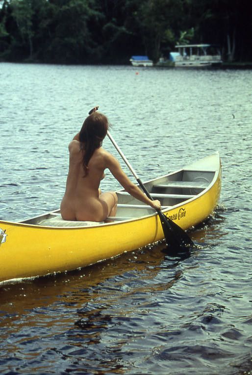 Canoeing nude